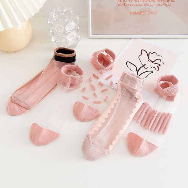 socks hosiery women new fashion ankle transparent girls thin girl short casual summer t221102, Black;white
socks hosiery women new fashion ankle transparent girls thin girl short casual summer t221102, Black;white