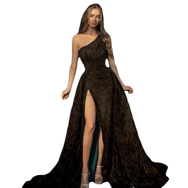 arabic aso ebi one shoulder mermaid evening dresses lace beaded high split formal party gowns bridal recond reception plus size dress, Black;red
arabic aso ebi one shoulder mermaid evening dresses lace beaded high split formal party gowns bridal recond reception plus size dress, Black;red