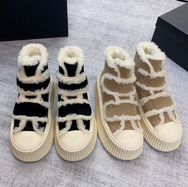 luxury designer women casual shoes thick soled shoe high warm cotton shoes leather lamb hair fashionable comfortable wear size 35-40, Black
luxury designer women casual shoes thick soled shoe high warm cotton shoes leather lamb hair fashionable comfortable wear size 35-40, Black