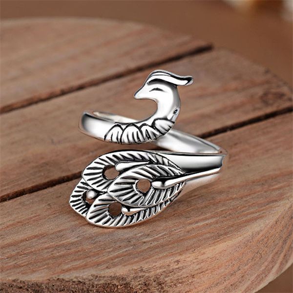 europe and america vintage stereoscopic peacock band rings womens woven woven hook wool with thread artifact jewelry ac462, Silver
europe and america vintage stereoscopic peacock band rings womens woven woven hook wool with thread artifact jewelry ac462, Silver