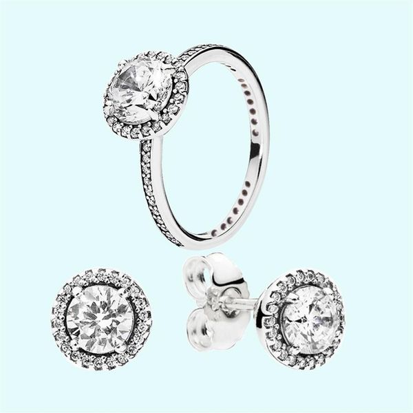 women wedding ring & earring sets big cz diamond jewelry 925 sterling silver rings with original box for pandora women stud earrin194k, Slivery;golden
women wedding ring & earring sets big cz diamond jewelry 925 sterling silver rings with original box for pandora women stud earrin194k, Slivery;golden