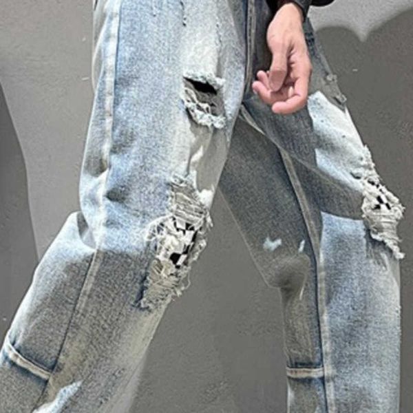 fashion jeans men's pants fog broken straight tube high street design crowd ins brand ruffian handsome trousers justi biber ripped hip, Blue
fashion jeans men's pants fog broken straight tube high street design crowd ins brand ruffian handsome trousers justi biber ripped hip, Blue