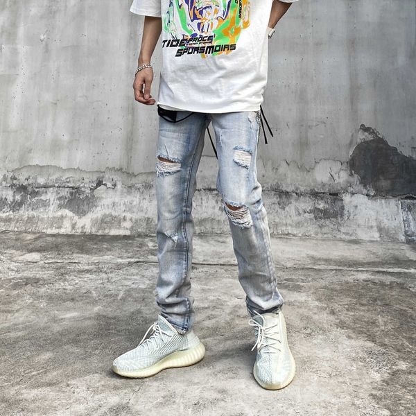 pants jeans fashion men's fog high street brand color broken men wash worn slim beggar justi biber ripped hip hop fit designer luxury, Blue
pants jeans fashion men's fog high street brand color broken men wash worn slim beggar justi biber ripped hip hop fit designer luxury, Blue