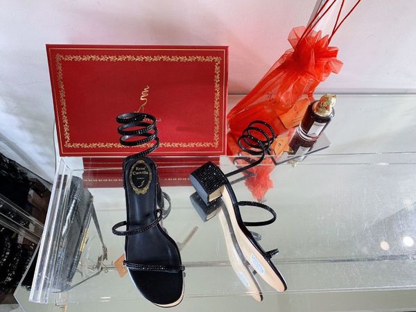 perfect brand renecaovilla must-haves sandals shoes women gold crystal snake wrapped waterproof taiwan lady high heels party wedding dress g, Black
perfect brand renecaovilla must-haves sandals shoes women gold crystal snake wrapped waterproof taiwan lady high heels party wedding dress g, Black