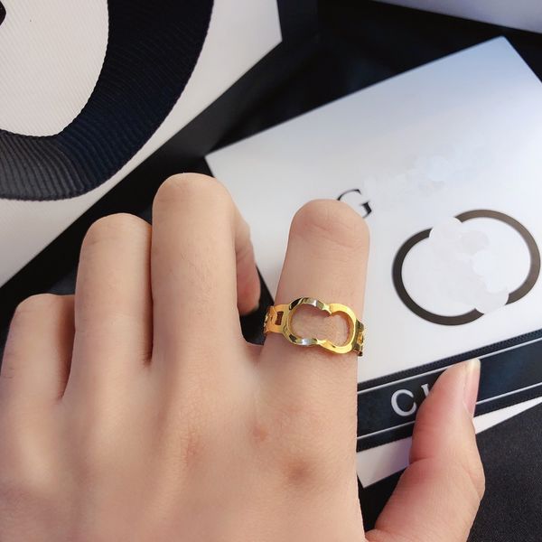 selected luxury charming ring designer jewelry popular young style ring classic fashion design premium goddess accessories three size 18k go, Silver
selected luxury charming ring designer jewelry popular young style ring classic fashion design premium goddess accessories three size 18k go, Silver