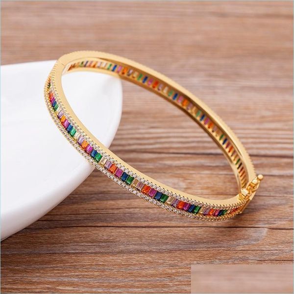 bangle bangle arrival rainbow crystal bracelets cubic zirconia easy wear buckle design women bangles fashion accessories party giftb dhszk, Black
bangle bangle arrival rainbow crystal bracelets cubic zirconia easy wear buckle design women bangles fashion accessories party giftb dhszk, Black