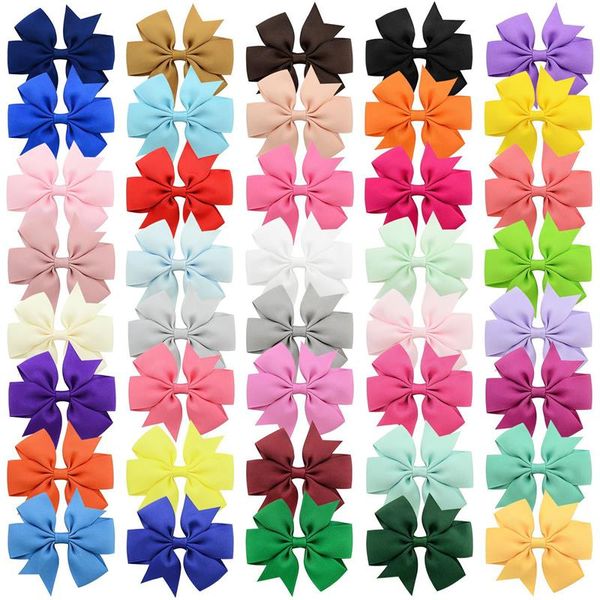 3.15 inch hair bows clips for baby girls infant toddler grosgrain ribbon solid hairpins barrettes children kids gift, Slivery;white
3.15 inch hair bows clips for baby girls infant toddler grosgrain ribbon solid hairpins barrettes children kids gift, Slivery;white