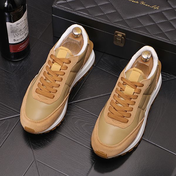 luxury designer party dress wedding shoes fashion comfortable breathable lace up casual sneakers round toe thick bottom business leisure wal, Black
luxury designer party dress wedding shoes fashion comfortable breathable lace up casual sneakers round toe thick bottom business leisure wal, Black