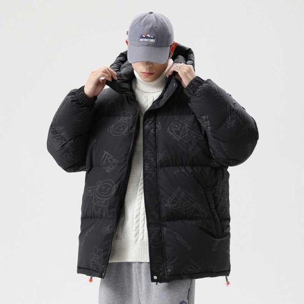 hooded short down jacket men's trend warm winter men coat 2022 new thickened loose fashion brand men's clothing, Black
hooded short down jacket men's trend warm winter men coat 2022 new thickened loose fashion brand men's clothing, Black