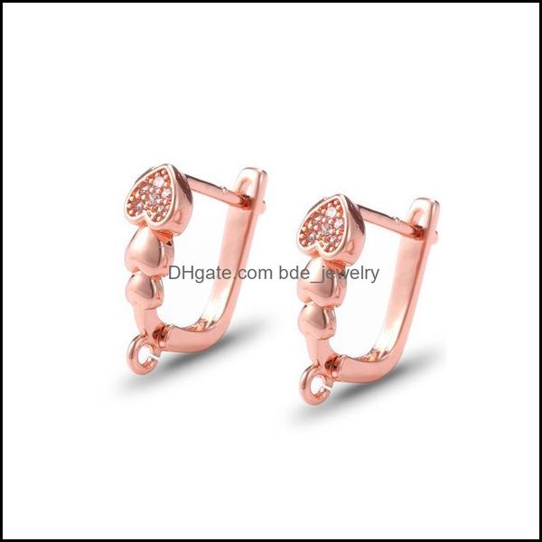 stud stud 1pair heart shaped ear hooks set with zircon diy earrings for jewelry making handmade women accessories materials drop deli dhv1x, Golden;silver
stud stud 1pair heart shaped ear hooks set with zircon diy earrings for jewelry making handmade women accessories materials drop deli dhv1x, Golden;silver
