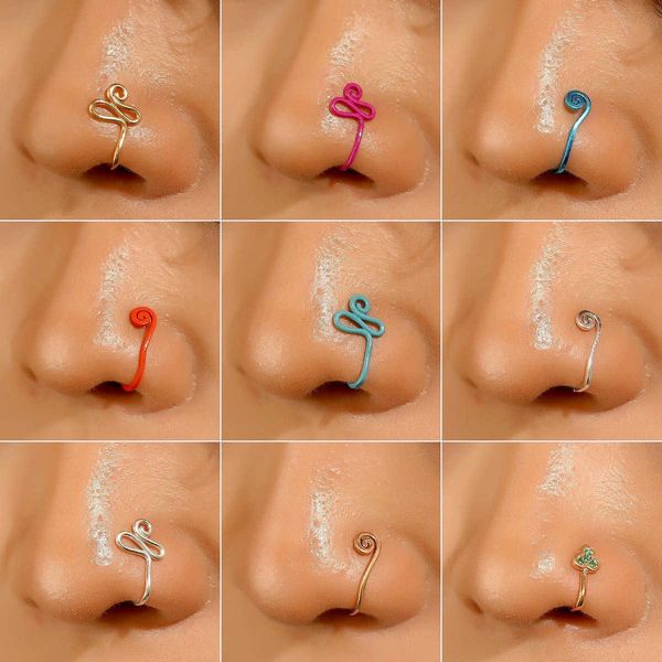 punk metal hole nose nail fashion copper u-shaped nose piercing jewelry female, Silver
punk metal hole nose nail fashion copper u-shaped nose piercing jewelry female, Silver