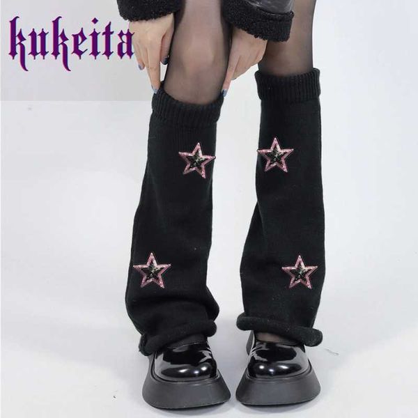 socks hosiery harajuku punk style women knitted leg warmer socks gothic lolita kawaii sequins star casual knee high foot cover streetwear t2, Black;white
socks hosiery harajuku punk style women knitted leg warmer socks gothic lolita kawaii sequins star casual knee high foot cover streetwear t2, Black;white