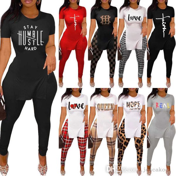 desinger women two piece pants outfits 2022 summer fall letter printed split short sleeve t shirt and leggings matching set, White
desinger women two piece pants outfits 2022 summer fall letter printed split short sleeve t shirt and leggings matching set, White