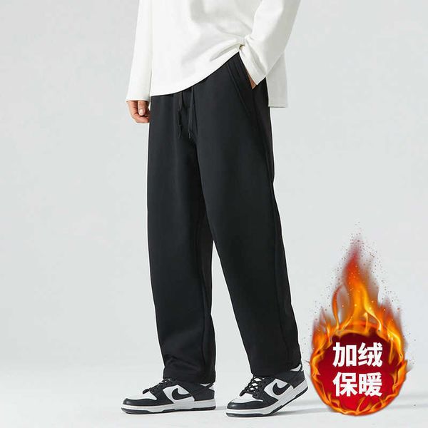 2022 winter thickened plush casual pants men's loose straight fashion brand warm fashion men's pants, Black
2022 winter thickened plush casual pants men's loose straight fashion brand warm fashion men's pants, Black