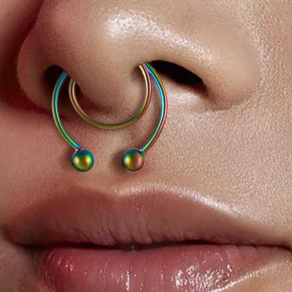 stainless steel nose clip insu-shaped non perforated nose nail nose ring puncture jewelry for men and women, Silver
stainless steel nose clip insu-shaped non perforated nose nail nose ring puncture jewelry for men and women, Silver