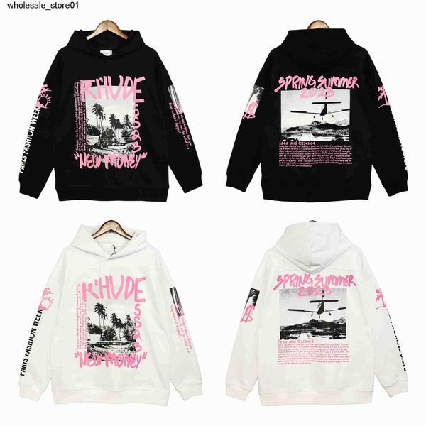 men's hoodies designer sweatshirts edition rhude print casual loose fashion streetwear hoodie, Black
men's hoodies designer sweatshirts edition rhude print casual loose fashion streetwear hoodie, Black