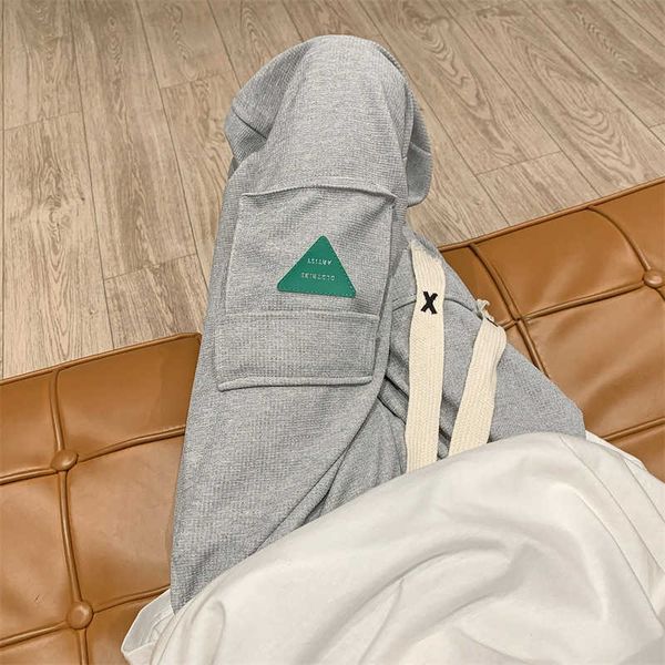 small crowd design in spring and autumn waffle pants men's loose straight overalls ins fashion brand high street casual pants, Black
small crowd design in spring and autumn waffle pants men's loose straight overalls ins fashion brand high street casual pants, Black