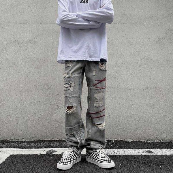 pants men's fog jeans fashion high street washed broken hip hop patch design sense slim fit male justi biber ripped designer, Blue
pants men's fog jeans fashion high street washed broken hip hop patch design sense slim fit male justi biber ripped designer, Blue