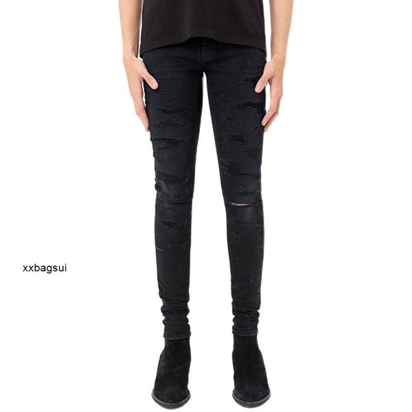 designer jeans generation amirs fashion brand autumn and winter used knife cutting wear hole slim fit fried street jeans men's high str, Blue
designer jeans generation amirs fashion brand autumn and winter used knife cutting wear hole slim fit fried street jeans men's high str, Blue