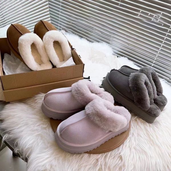 platform slippers women sandal disquette slipper classic australia australian fur slides mini ultra boot tazz sheepskin suede upper mules, Black
platform slippers women sandal disquette slipper classic australia australian fur slides mini ultra boot tazz sheepskin suede upper mules, Black