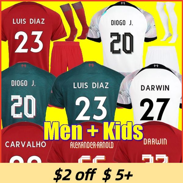 22 23 season soccer jersey home away 3rd darwin 2022 2023 mohamed diogo luis diaz alexander arnold football kit shirts men kids kits unifor, Black;yellow
22 23 season soccer jersey home away 3rd darwin 2022 2023 mohamed diogo luis diaz alexander arnold football kit shirts men kids kits unifor, Black;yellow