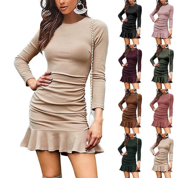 autumn new women's mini skirt knitted long sleeve pleated, Black;gray
autumn new women's mini skirt knitted long sleeve pleated, Black;gray