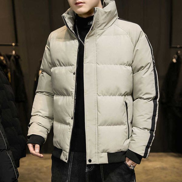 men's 2022 new winter casual cotton padded clothes men down jacket stand collar warm coat, Black
men's 2022 new winter casual cotton padded clothes men down jacket stand collar warm coat, Black