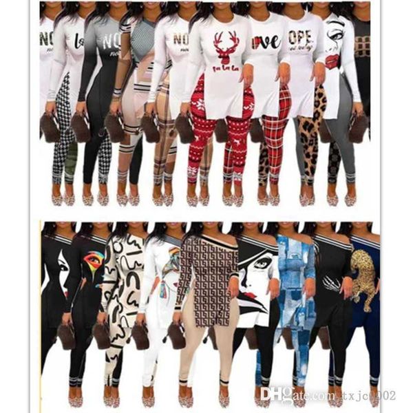 2022 fall winter women tracksuits split personalise printed t shirt pants outfits 2 piece leggings suit matching sets, Gray
2022 fall winter women tracksuits split personalise printed t shirt pants outfits 2 piece leggings suit matching sets, Gray