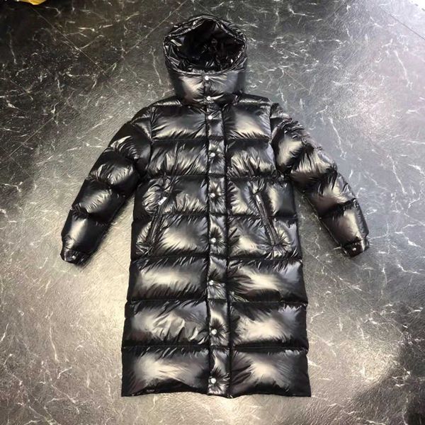 high end winter clothes new men's down jacket medium long thickened hooded couple style men and women's same, Black
high end winter clothes new men's down jacket medium long thickened hooded couple style men and women's same, Black