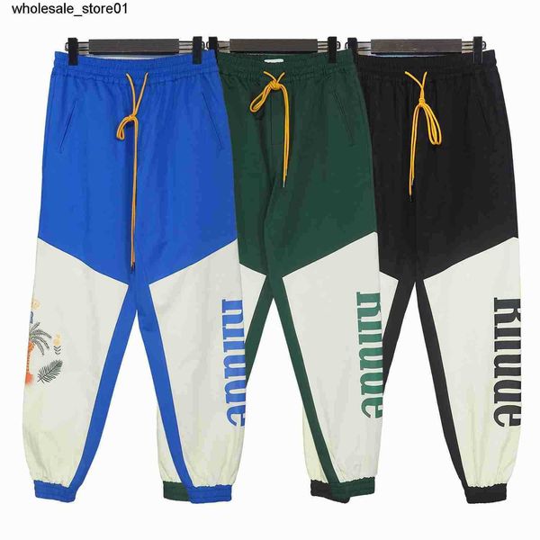 men's pants designer rhude coconut print patchwork leggings casual trousers men women pants, Black
men's pants designer rhude coconut print patchwork leggings casual trousers men women pants, Black