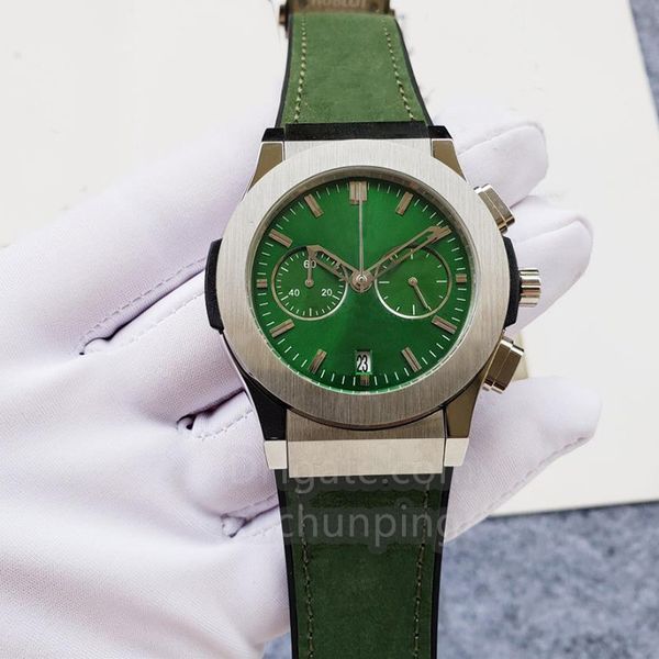 men's watches sapphire glass 42mm multi-function dial quartz stainless steel fashion men's watch, Slivery;brown
men's watches sapphire glass 42mm multi-function dial quartz stainless steel fashion men's watch, Slivery;brown