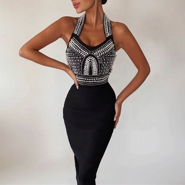 beadings women lady bandage dresses halter fashion formal party runway prom dress js5922, White;black
beadings women lady bandage dresses halter fashion formal party runway prom dress js5922, White;black