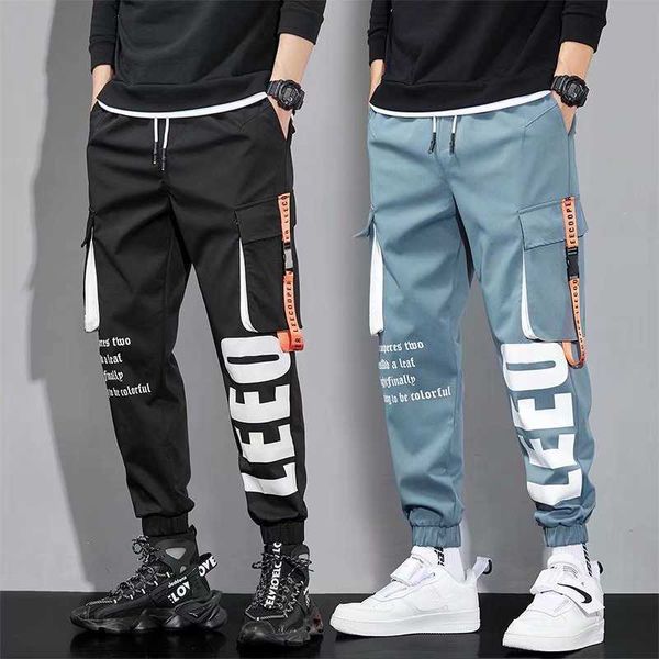 fashion brand functional overalls men's autumn trend letter printed multi pocket leggings loose hip hop casual pants, Black
fashion brand functional overalls men's autumn trend letter printed multi pocket leggings loose hip hop casual pants, Black