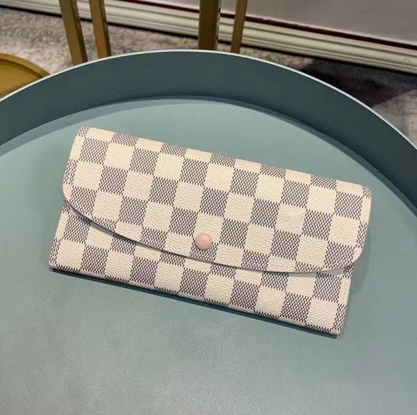 n41625 women's new luxury checker long wallet card bag, Red;black
n41625 women's new luxury checker long wallet card bag, Red;black