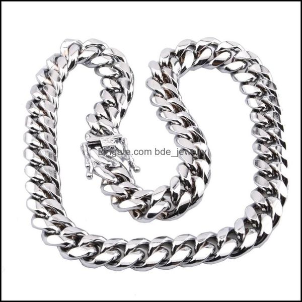chains miami cuban link chain necklace men hip hop gold sier necklaces stainless steel jewelry3122 drop delivery jewelr dhztq, Silver
chains miami cuban link chain necklace men hip hop gold sier necklaces stainless steel jewelry3122 drop delivery jewelr dhztq, Silver