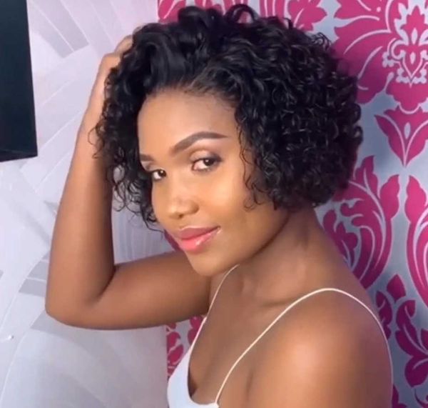 hair lace wigs female short curly hair partial split mechanism chemical fiber headgear xunpu explosive head wig, Black
hair lace wigs female short curly hair partial split mechanism chemical fiber headgear xunpu explosive head wig, Black