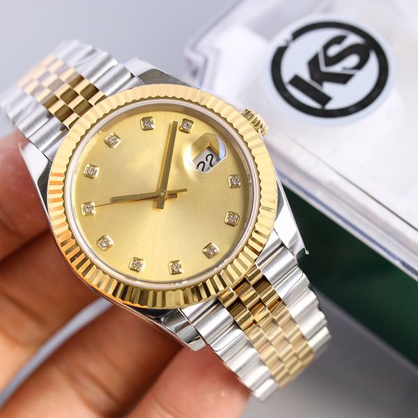 luxury lovers watch 41mm male automatic machine 36mm female fashion watches 904l stainless steel strap sapphire mirror luminous automatic ca, Slivery;brown
luxury lovers watch 41mm male automatic machine 36mm female fashion watches 904l stainless steel strap sapphire mirror luminous automatic ca, Slivery;brown