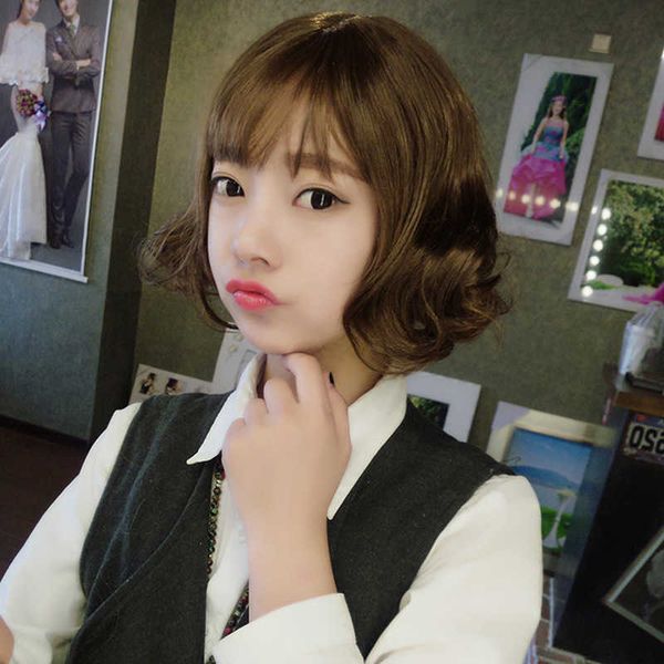 hair lace wigs curly dyed chemical fiber headgear fashion short hair po shooting props wig female, Black
hair lace wigs curly dyed chemical fiber headgear fashion short hair po shooting props wig female, Black