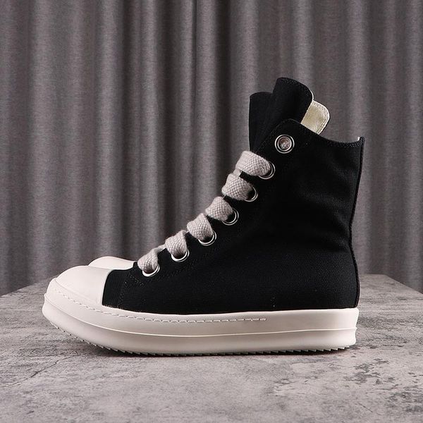 rick street high canvas shoes jumbo shoeslace solid black male sneakers lace-up rubber owens women's sneakers size 34-48 6w9l
rick street high canvas shoes jumbo shoeslace solid black male sneakers lace-up rubber owens women's sneakers size 34-48 6w9l