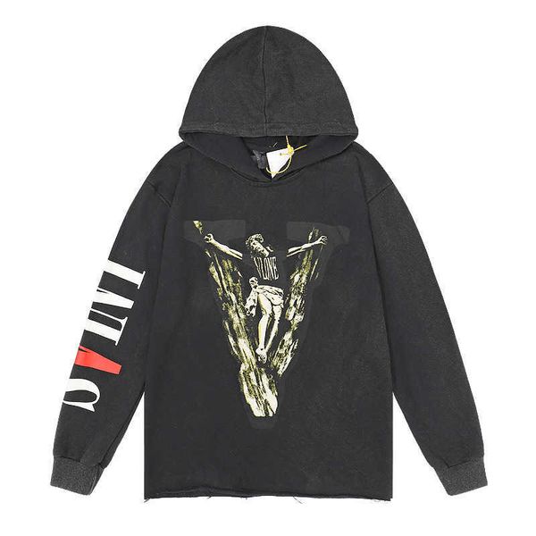 men's hoody vlo one fashion designer saint washing terry sweater men ins brand hoodies cotton pullover friends long sleeve, Black
men's hoody vlo one fashion designer saint washing terry sweater men ins brand hoodies cotton pullover friends long sleeve, Black