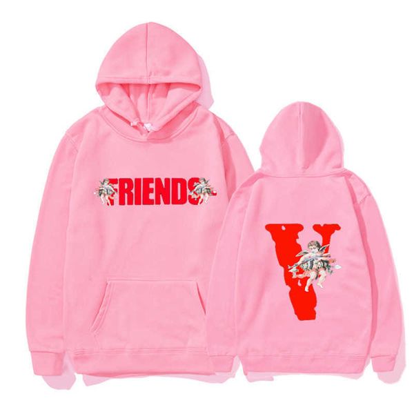 men's hoody vlo one fashion designer winter friends angel sweater loose hoodie women cotton terry pullover friends long sleeve yrok 03e, Black
men's hoody vlo one fashion designer winter friends angel sweater loose hoodie women cotton terry pullover friends long sleeve yrok 03e, Black