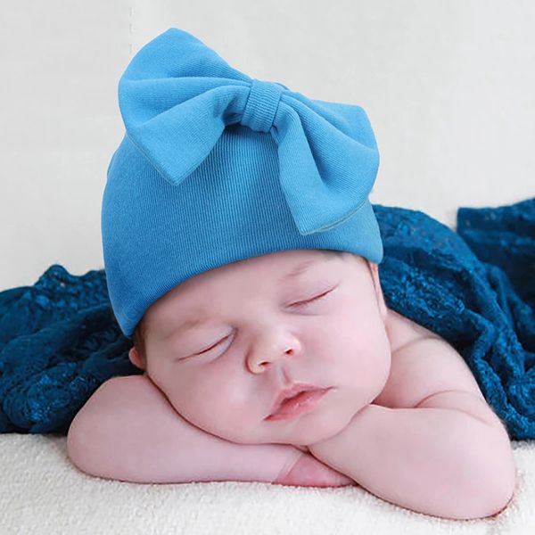 0-6m newborn cotton bowknot beanie hat sprint winter bow bonnet baby girls cute hairbow skullcap fontanelle protect toddlers cap, Blue;gray
0-6m newborn cotton bowknot beanie hat sprint winter bow bonnet baby girls cute hairbow skullcap fontanelle protect toddlers cap, Blue;gray