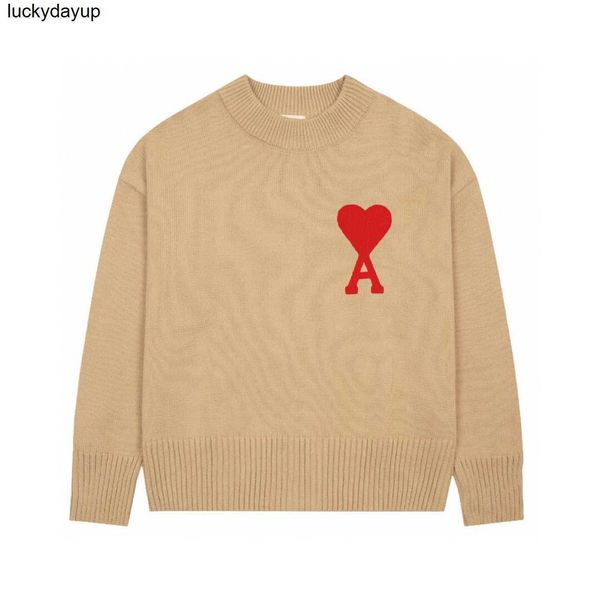 men's sweaters designer amis new fashion brand knitted men's women's round neck fashion sweater, White;black
men's sweaters designer amis new fashion brand knitted men's women's round neck fashion sweater, White;black
