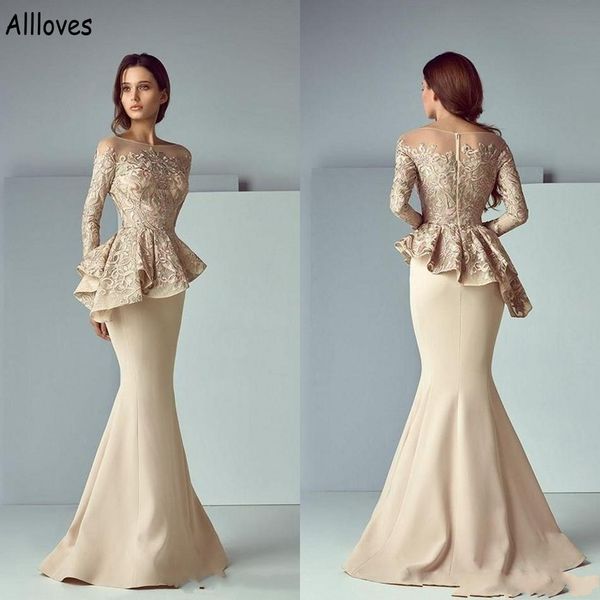 champagne satin mermaid mother of the bride dresses with long sleeves embroidered lace ruched peplum formal evening gowns zipper back specia, Black;red
champagne satin mermaid mother of the bride dresses with long sleeves embroidered lace ruched peplum formal evening gowns zipper back specia, Black;red