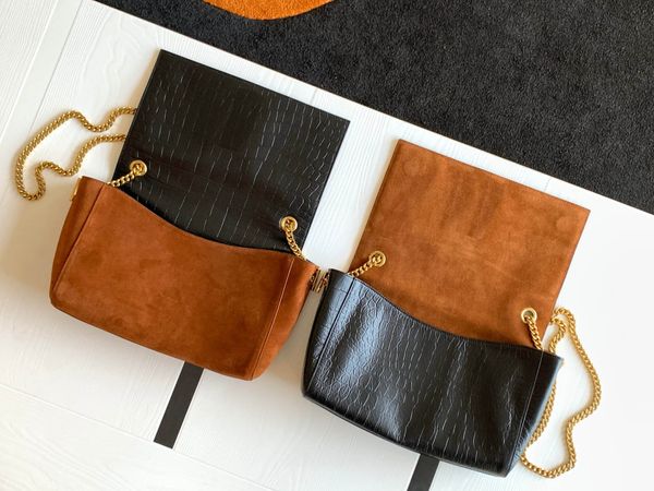 designer double-sided shoulder bag both inside and outside are made of genuine leather deer and cowhide production with gold chain strap equ
designer double-sided shoulder bag both inside and outside are made of genuine leather deer and cowhide production with gold chain strap equ