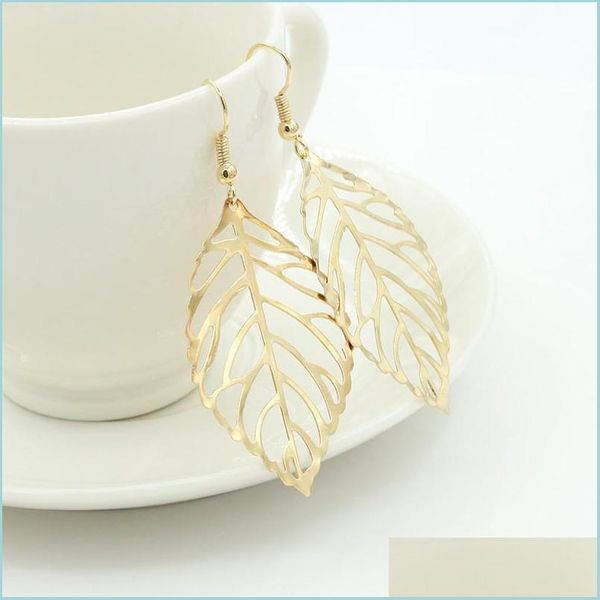 charm korean fashion earring wholesale jewelry hollow metal leaves dangling long statement drop earrings for women bijoux delivery dhldi, Golden
charm korean fashion earring wholesale jewelry hollow metal leaves dangling long statement drop earrings for women bijoux delivery dhldi, Golden