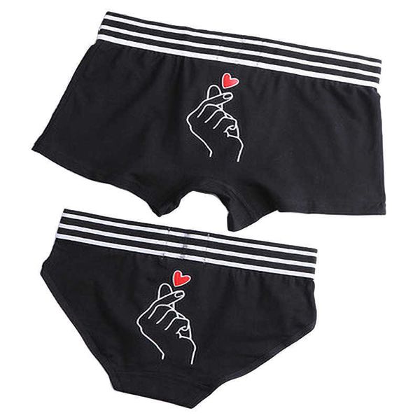 briefs panties couple set men's underpants women's underwear cotton for lover's than heart cozy lingerie boxers t221108, Red;black
briefs panties couple set men's underpants women's underwear cotton for lover's than heart cozy lingerie boxers t221108, Red;black