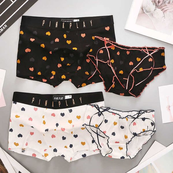 briefs panties heart couple set men's underpants women's underwear cotton for lover's style cozy men women t221108, Red;black
briefs panties heart couple set men's underpants women's underwear cotton for lover's style cozy men women t221108, Red;black