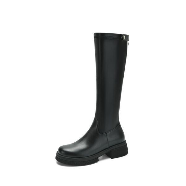 winter knee high boots women designer round toe low heels shoes genuine leather suede leatherparty wedding fashion luxury platform lady waro, Black
winter knee high boots women designer round toe low heels shoes genuine leather suede leatherparty wedding fashion luxury platform lady waro, Black