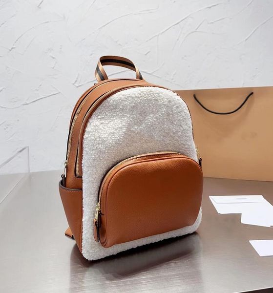 new plush backpack style designer bags classic lamb wool single-shoulder bag fashion letter backpacks universal purpose back packs travellin
new plush backpack style designer bags classic lamb wool single-shoulder bag fashion letter backpacks universal purpose back packs travellin